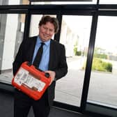 General Manager Kieran McNiffe, pictured taking delivery of its first film, Spiral: From the Book of Saw. Picture: NDFP-11-05-21-Savoy 5-NMSY