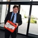 General Manager Kieran McNiffe, pictured taking delivery of its first film, Spiral: From the Book of Saw. Picture: NDFP-11-05-21-Savoy 5-NMSY
