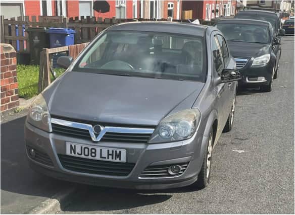 The car with cloned plates was seized in Askern by police.