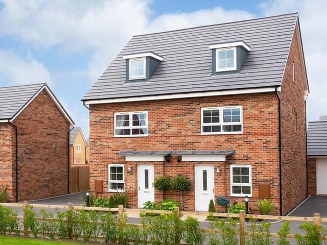 An artist's impression of a completed Barratt home.