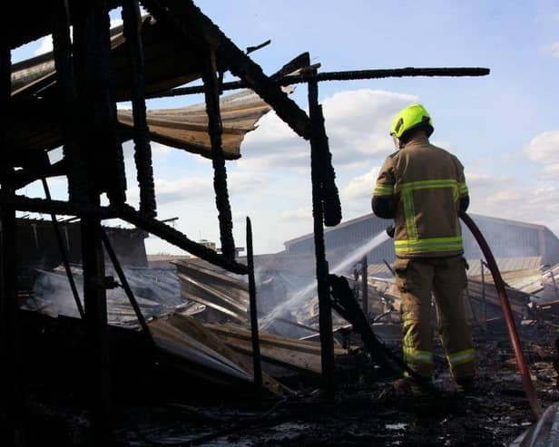 Crews were called out to the blaze in Marr.