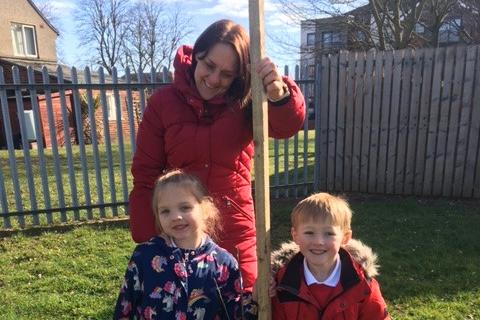 Pupils enjoyed creating a 'tiny forest' as part of The Queen's Green Canopy