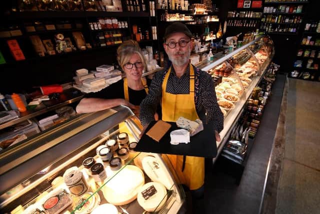 Sarah Wilson and Martin Pippard, owners of the DN1 Deli in Doncaster.