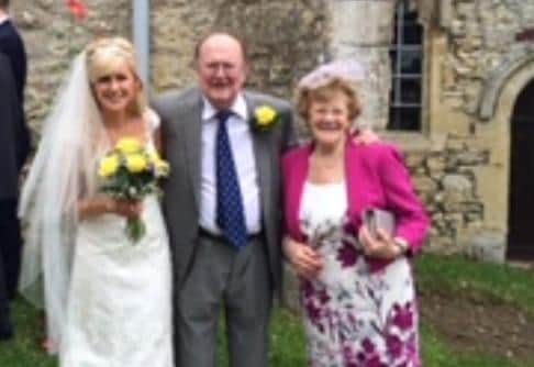 Brian Ball with wife Elizabeth and granddaughter Rebecca, who inspired one of his books