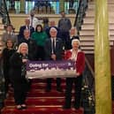 Mayor Ros Jones (right) with Team Doncaster on the launch of the city status bid