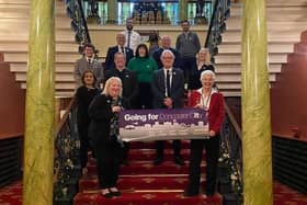 Mayor Ros Jones (right) with Team Doncaster on the launch of the city status bid