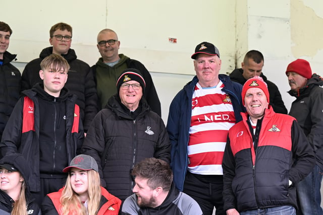 Doncaster Rovers were backed by a big away following as they officially sealed a play-off place.