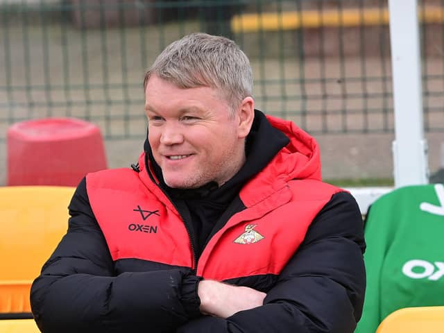 Grant McCann has won the April manager of the month award for League Two.
