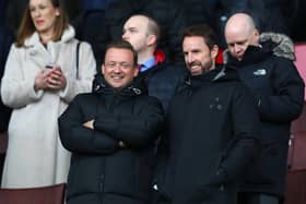 England manager Gareth Southgate looks on prior to the Premier League match between Sheffield United and Brighton & Hove Albion at Bramall Lane last month. (Photo by Matthew Lewis/Getty Images)