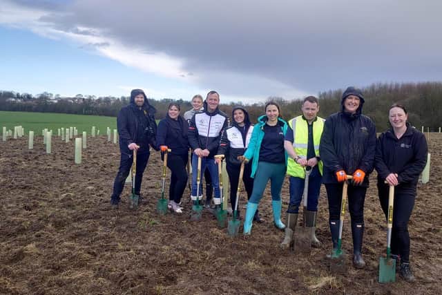 Staff at Synetiq attended a corporate planting day on 23rd March 2023, where 60 trees were planted by 10 members of staff.
