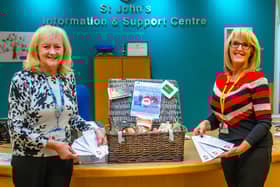 Hospice fundraisers Lindsey Richards (left) and Tracey Gaughan.