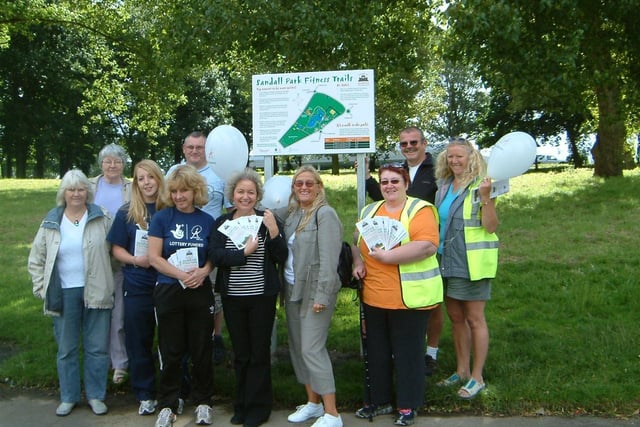 Rosie Winterton, MP for Doncaster Central officially opened three Fitness Trails at Sandall Park in 2007