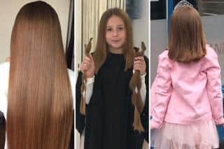 Ruby donated 42cm of hair.