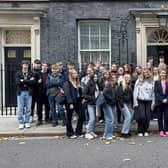 Doncaster Central MP Sally Jameson welcomed students to 10 Downing Street.