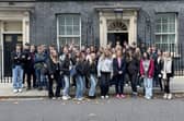 Doncaster Central MP Sally Jameson welcomed students to 10 Downing Street.