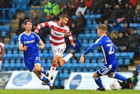 Doncaster Rovers midfielder Matty Blair returned to Darren Moore's starting line-up at Gillingham on Saturday. Photo: Shibu Preman/AHPIX LTD