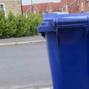 The blue bin tagging scheme was rolled out across several new areas this week. Credit: Doncaster Council.