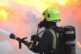 Dog died after a static caravan fire in Doncaster early Saturday morning.