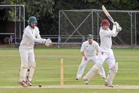James Stuart, pictured batting, was in fine form for new YCSPL Premier Division leaders Tickhill.