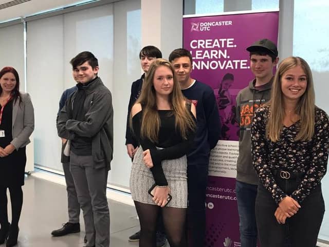 Pupils at the Doncaster University Technical College transition day at NCATI