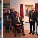 Ben Parkinson unveiled a portrait of himself at Doncaster Museum.