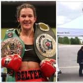 Doncaster boxing champ Terri Harper has joined the fight to save the city's drive thru blood test centre.