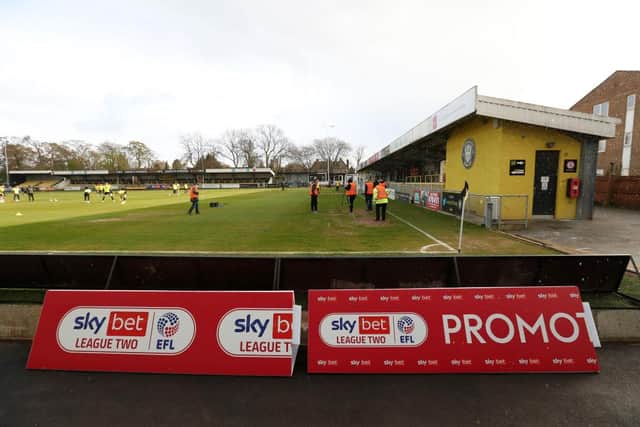 Harrogate Town were not permitted to allow supporters into their friendly with Sunderland last weekend