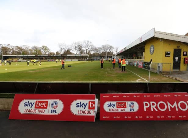 Harrogate Town were not permitted to allow supporters into their friendly with Sunderland last weekend