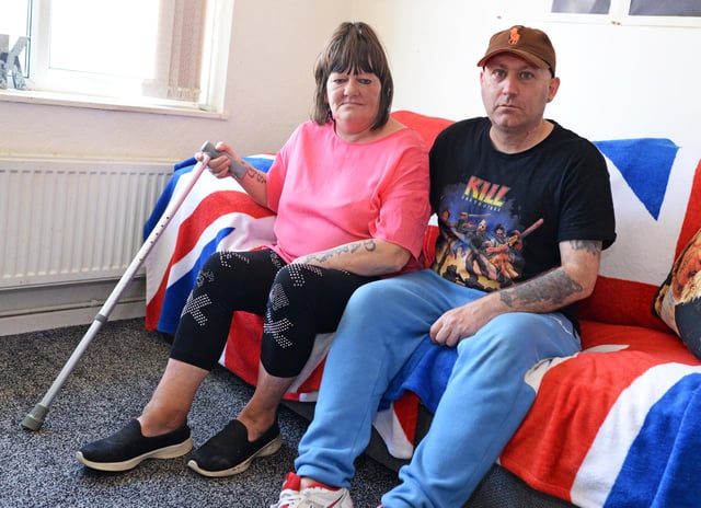 Andrea Jackson, pictured with her partner Eddie Martyn. Picture: NDFP-15-06-21-Jackson 1-NMSY