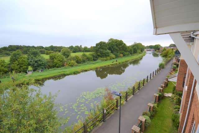 The apartment has stunning canal views