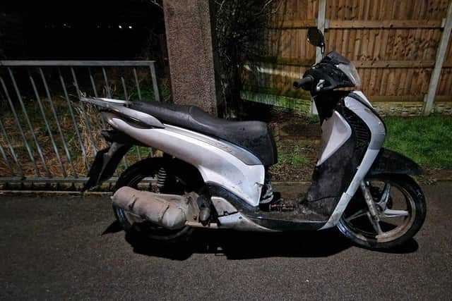 Police seized the bike during a chase in Moorends.