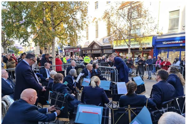 Hatfield and Askern Colliery Band performed God Save The King at the city status ceremony.