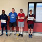 Pictured (from left) Kevin Gibson, Alex le Marquand, Mark Lane and George Bolan