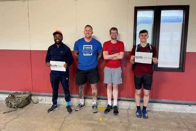 Pictured (from left) Kevin Gibson, Alex le Marquand, Mark Lane and George Bolan