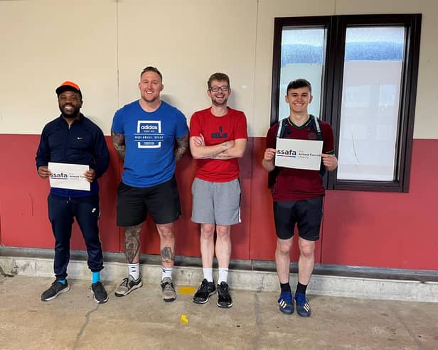 Pictured (from left) Kevin Gibson, Alex le Marquand, Mark Lane and George Bolan