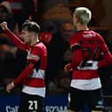 Kyle Hurst celebrates his goal.