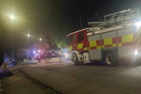 Emergency services are at the scene in Conisbrough tonight.