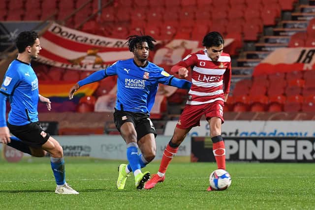 Reece James lines up his second goal against Swindon. Picture: Howard Roe/AHPIX