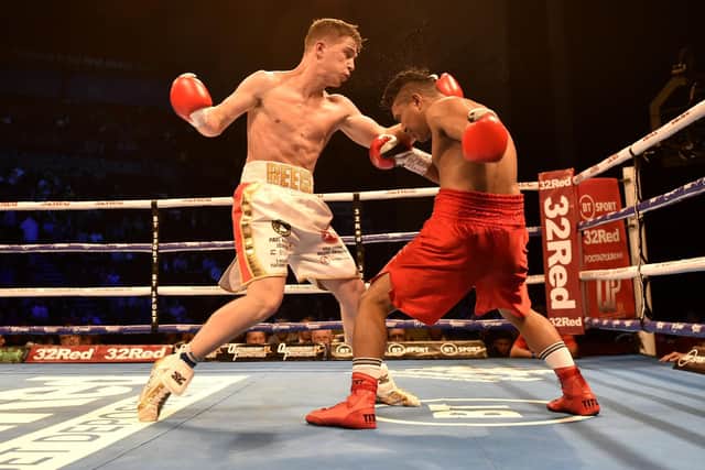 Doncaster's Reece Mould boxing at the Leeds Arena in 2019.