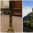 A brass cross was among items stolen from St Mary's Church in Stainforth. (Photo: Jacqui Jones).