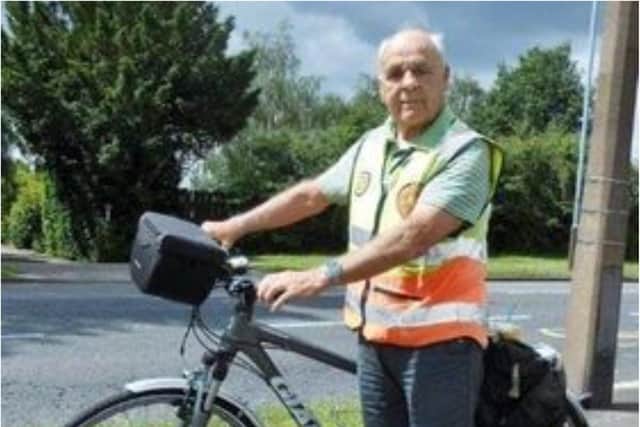 Cyclist Maurice Owen was injured after his bike was in collision with a car.