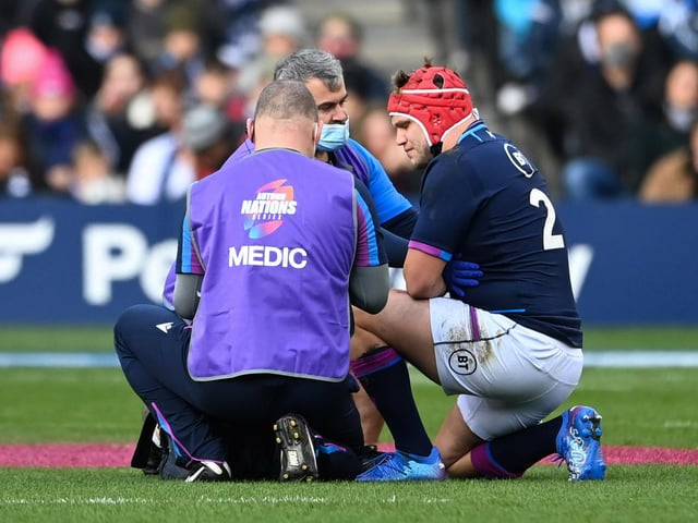 Lasted only 11 minutes before a rib injury forced him off. Gregor Townsend was pessimistic about his chances of being fit to face South Africa. n/a