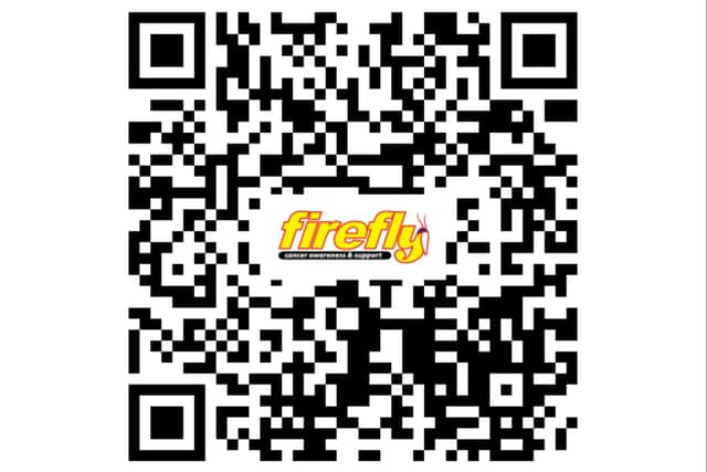 Simply scan in the QR code to make a donation to our Mission Firefly appeal.