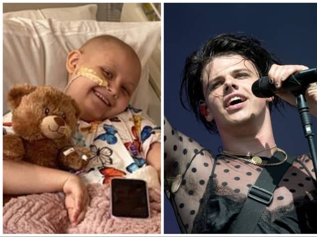 Young leukaemia patient Indie Violet is desperate to meet Doncaster rocker Yungblud.