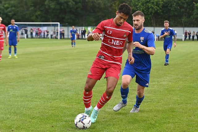 Kyle Knoyle impressed during Rovers' friendly at Rossington Main. Picture: Andrew Roe/AHPIX