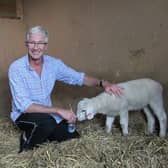 Paul O'Grady and Winston the lamb