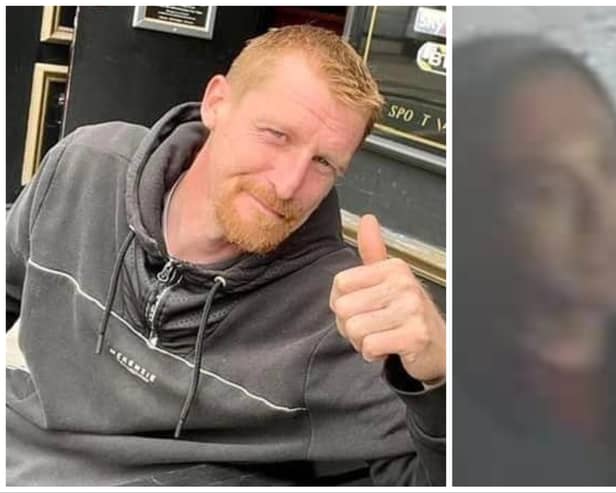 John Smith (left) died less than 18 months after a brutal street attack in Doncaster city centre, with police issuing a CCTV image at the time of a man wanted in connection with the attack in July 2022.