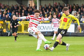 Charlie Seaman in action for Doncaster Rovers.