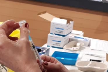 A vaccine is prepared for use