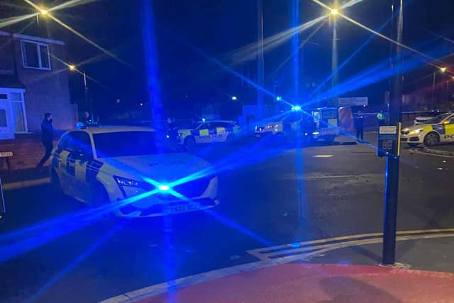 Police officers in hospital and two arrested after stolen Mercedes and ...